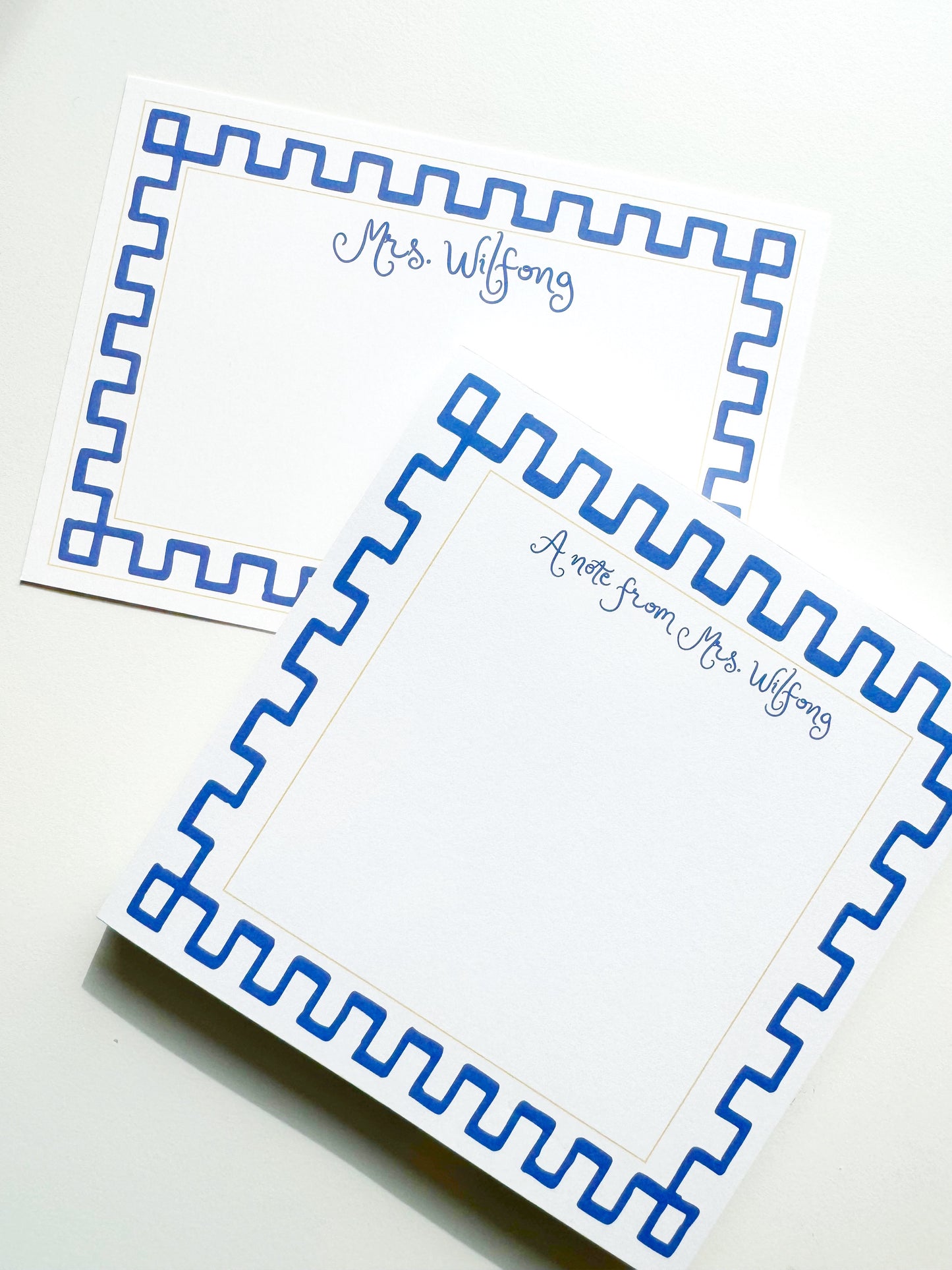 Greek Key Notepads and Stationery Sets- Multiple Color Options