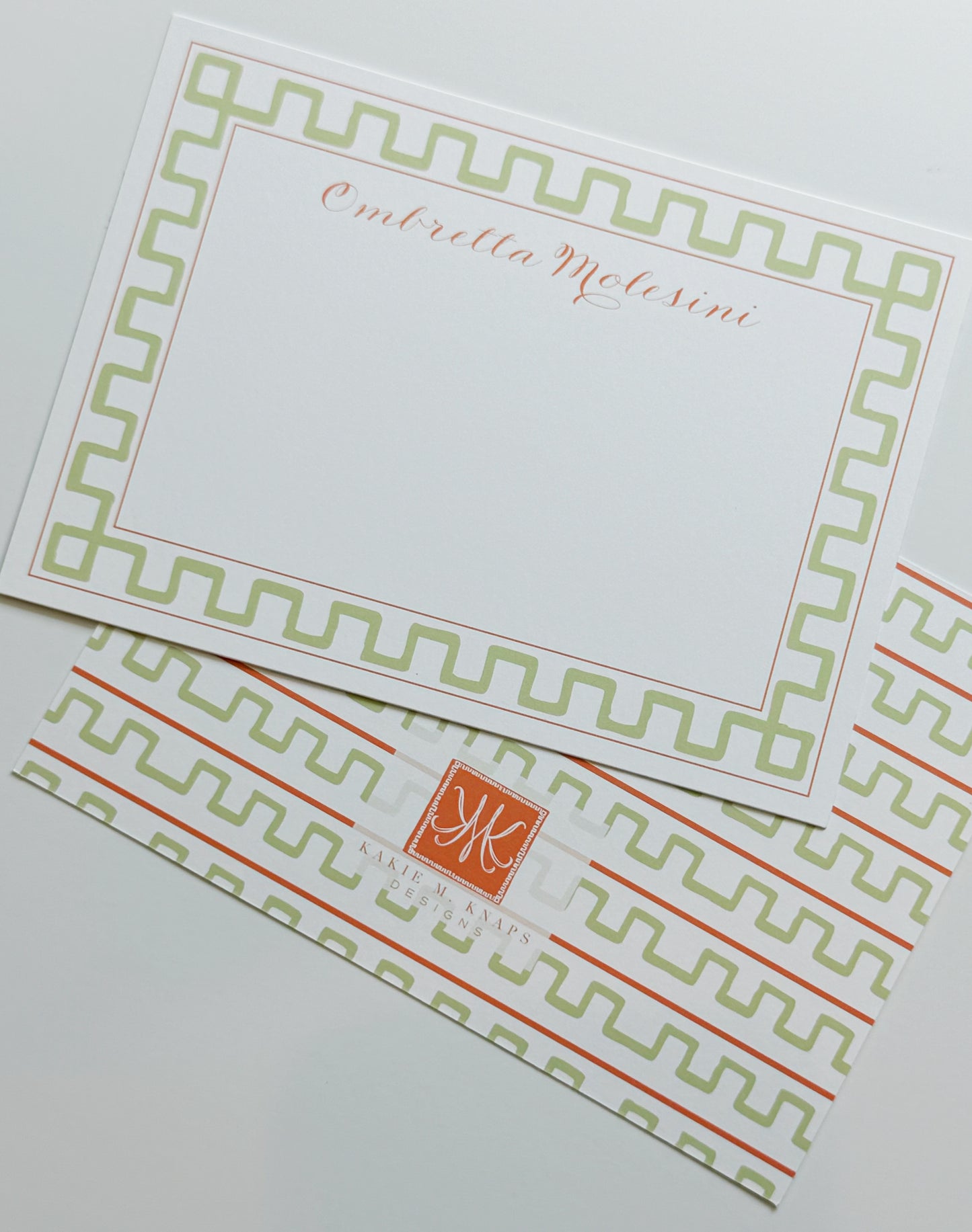 Greek Key Notepads and Stationery Sets- Multiple Color Options