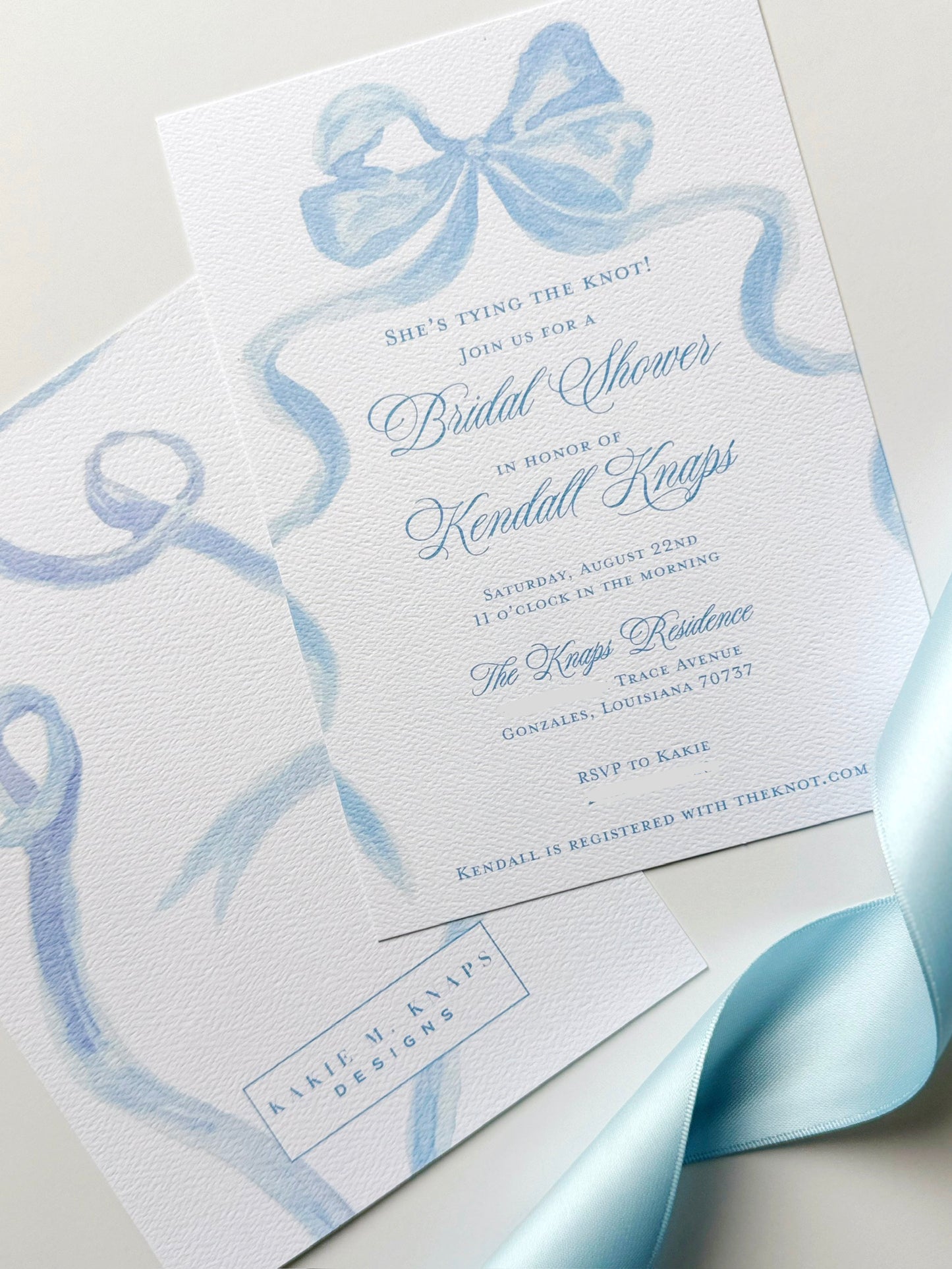 Tying the Knot Shower Invitation- Digital Download