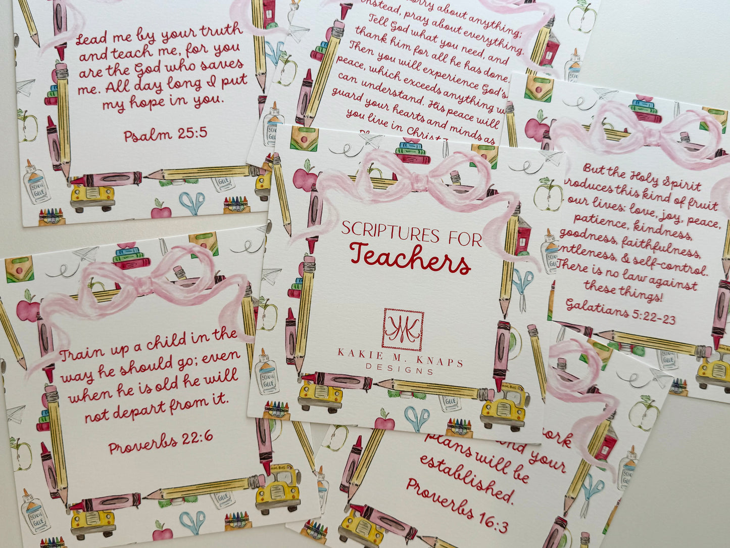 Scripture Cards for Teachers