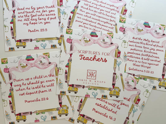 Scripture Cards for Teachers