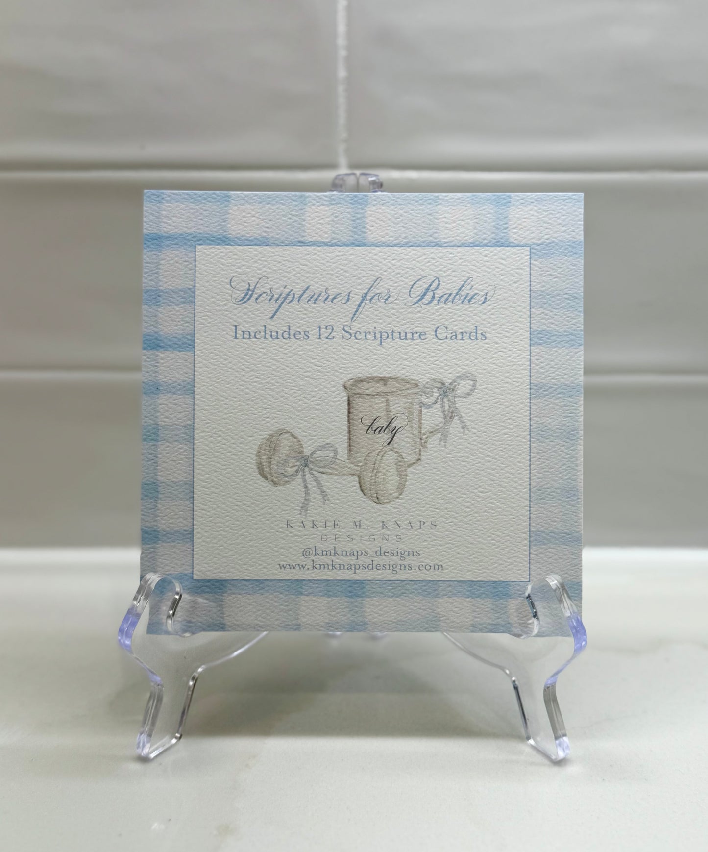 Scripture Cards for Babies (Pink or Blue)