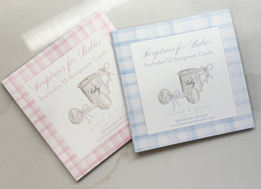 Scripture Cards for Babies (Pink or Blue)
