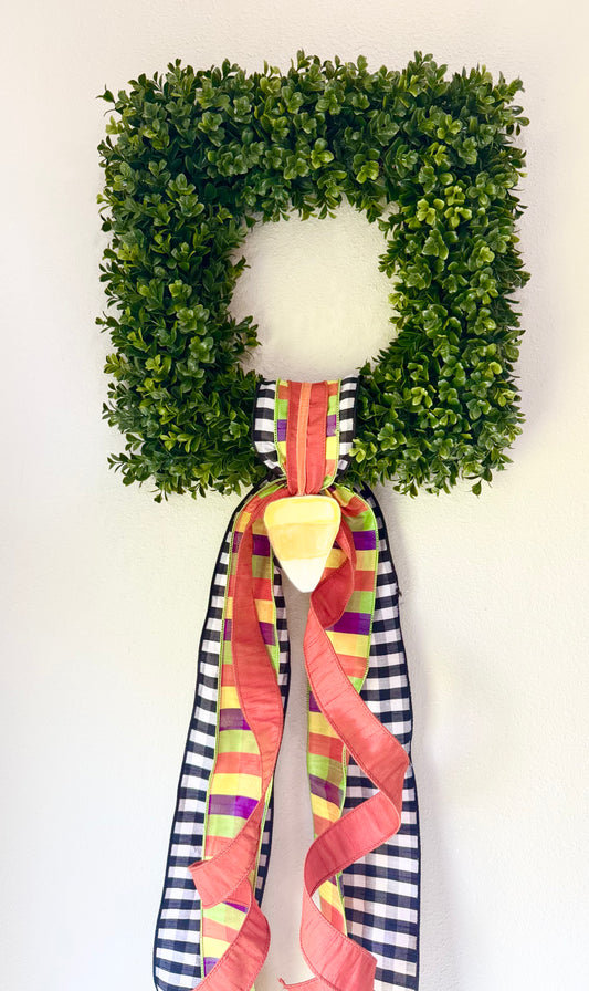 Candy Corn Acrylic Wreath Charm