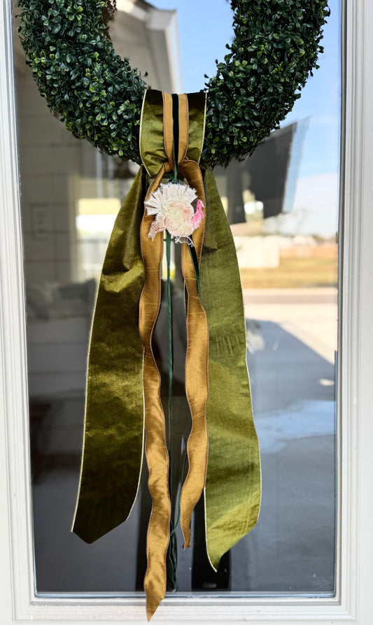 Turkey Acrylic Wreath Charm