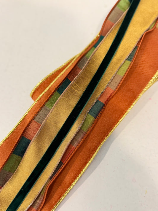 Fall Wreath Ribbon Combo- 2 Yards