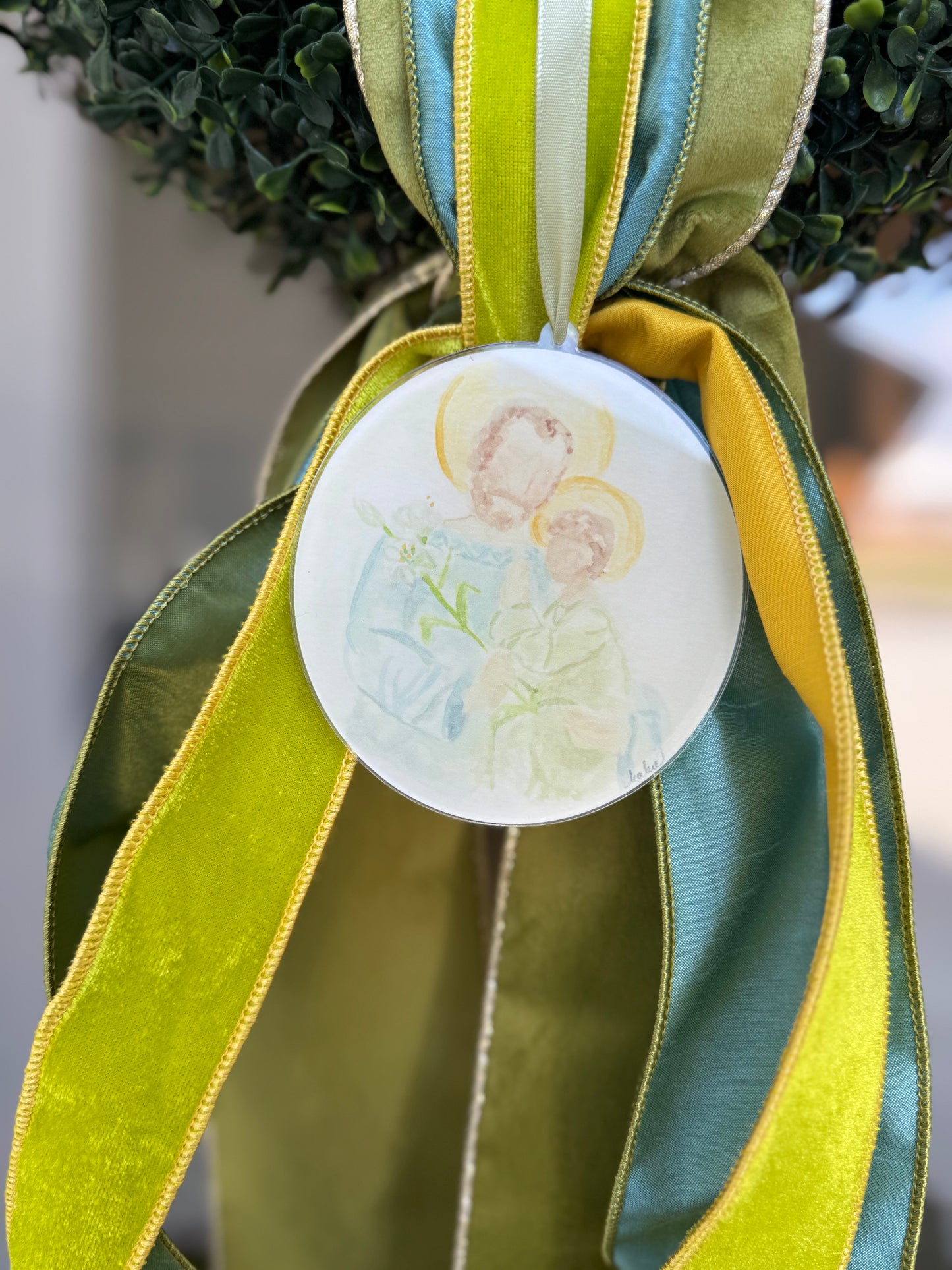 Saint Joseph Wreath Charm, Ornament