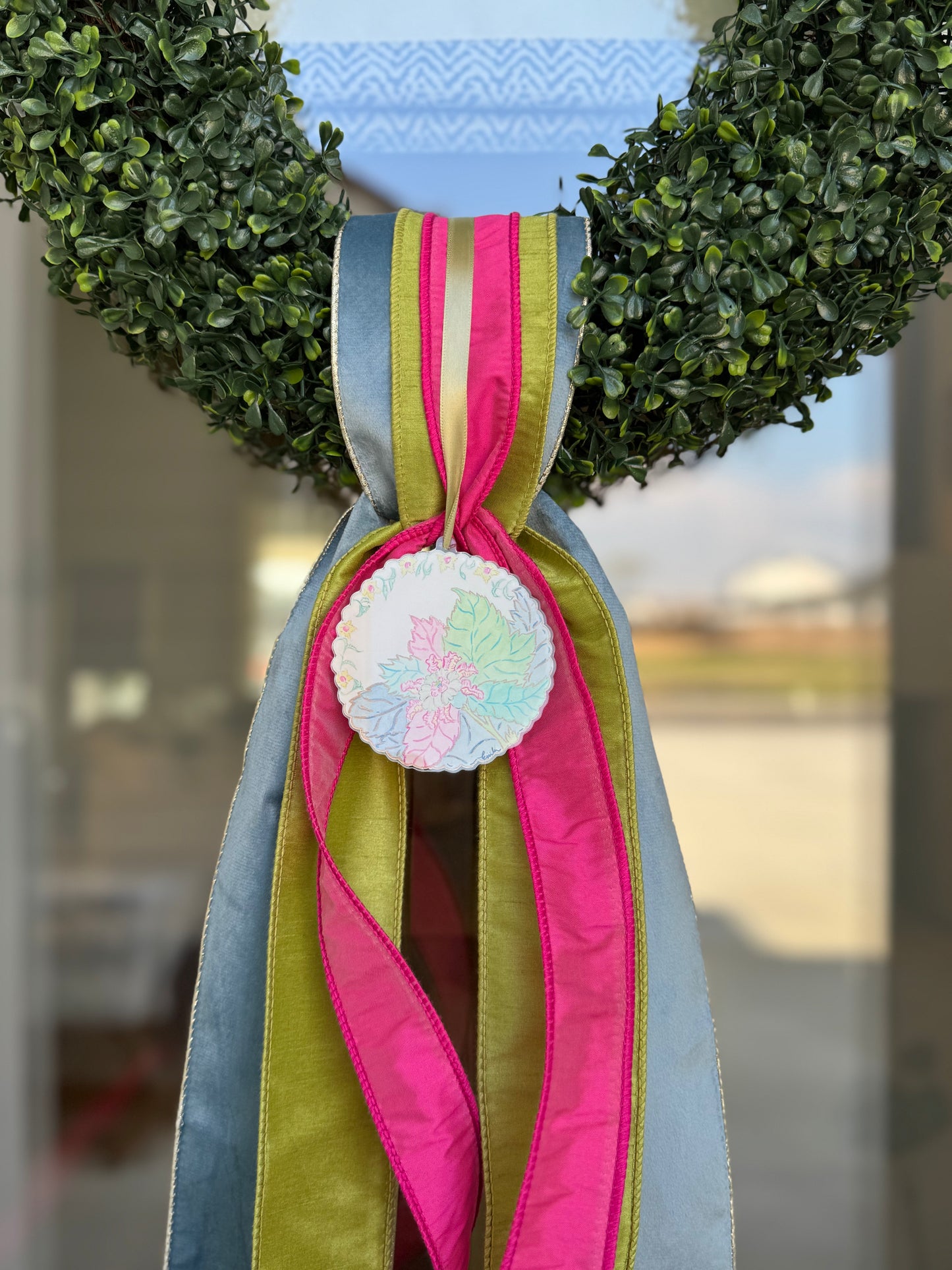 Acrylic Wreath Charms- The China Cabinet