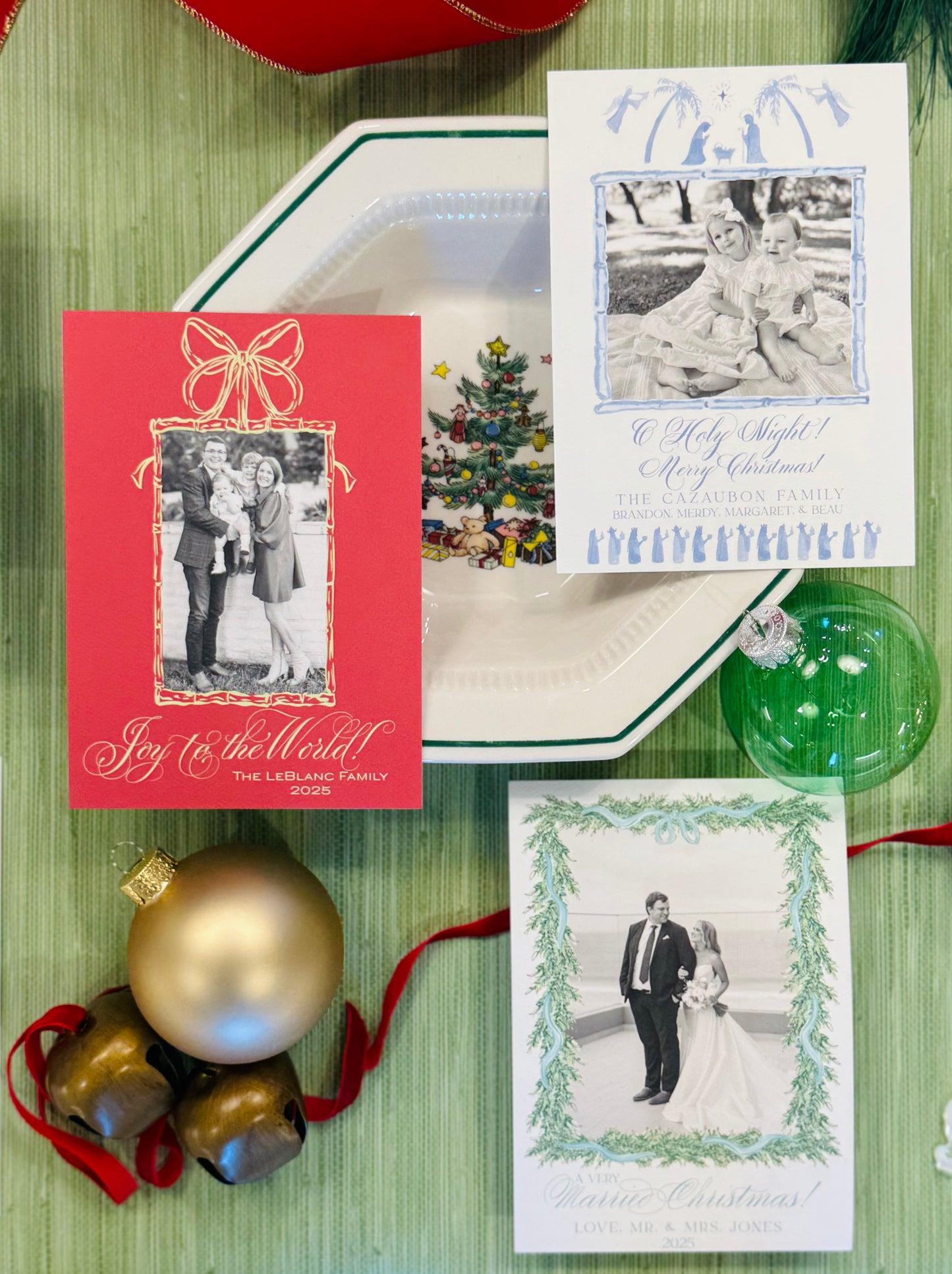 Nativity Toile Christmas Card- Digital Download
