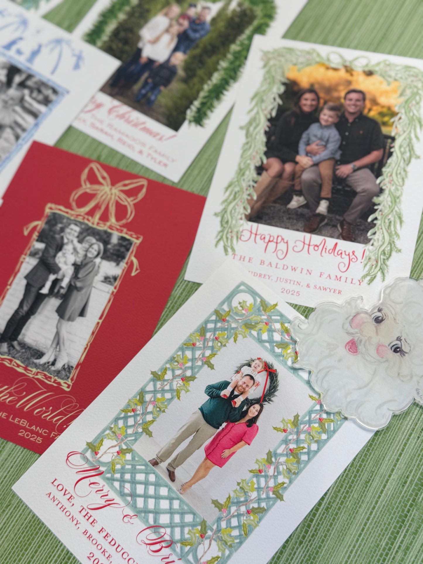 Holly Lattice Christmas Card- Digital Download