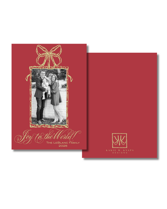Bamboo Frame Christmas Card- Digital Download