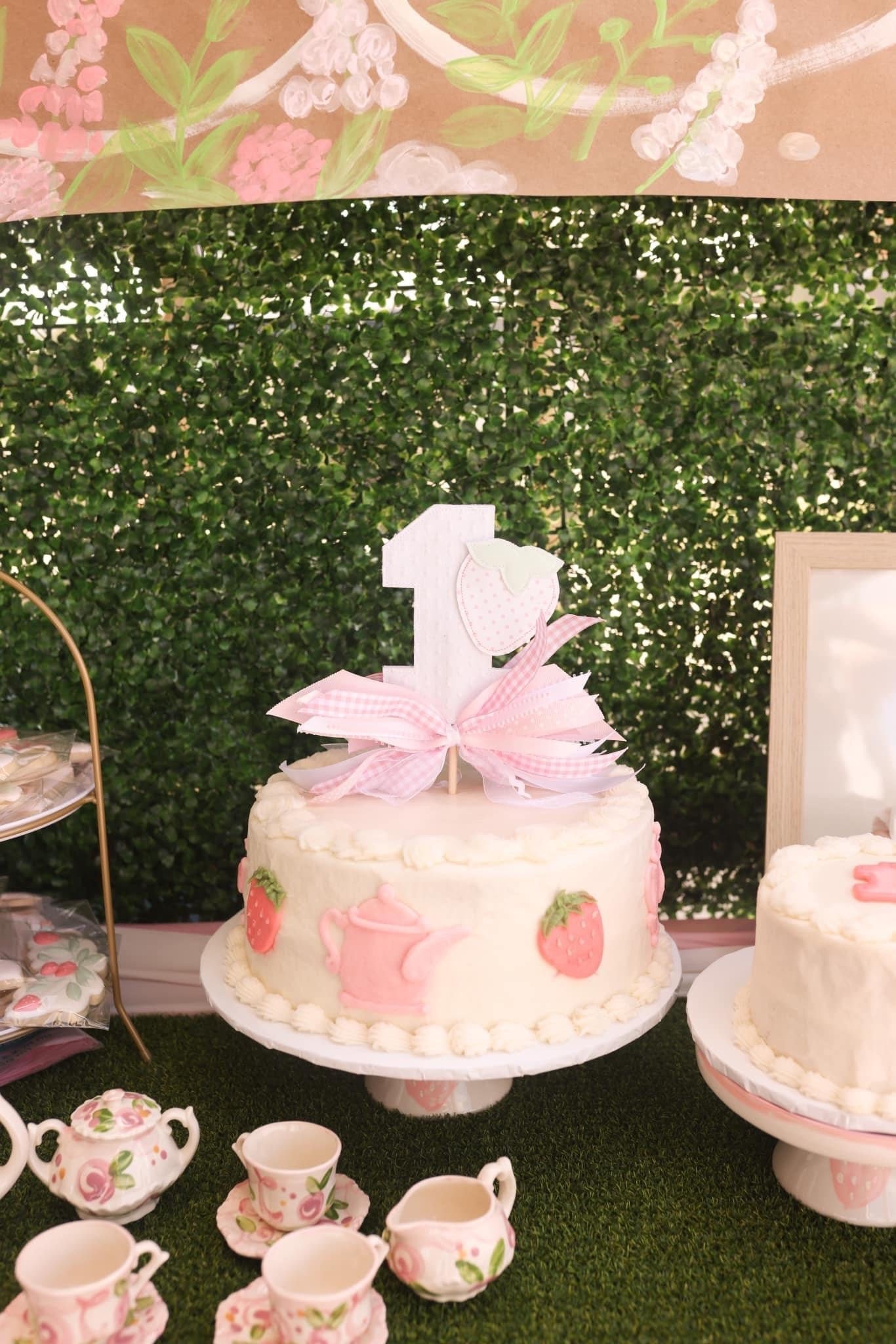 Berry Cute Tea Party Invitation Digital Download