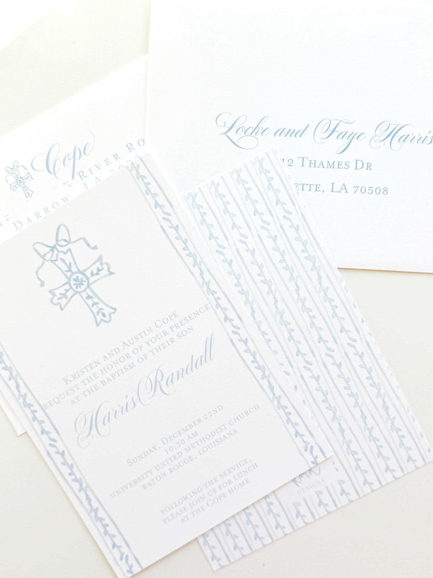 Baptism or Baby Dedication Invitation Digital Download- Pink or Blue