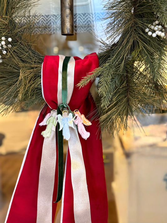 Angel Trio Wreath Charm Ornament