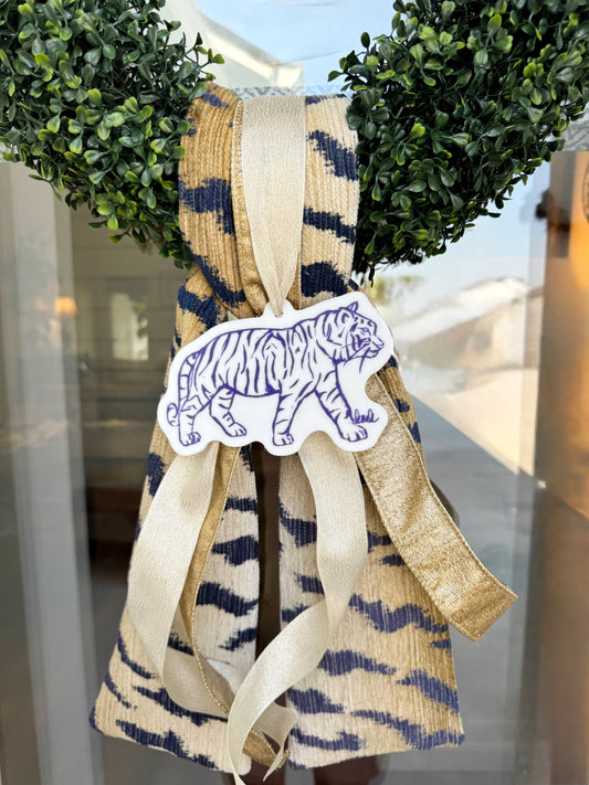 Tiger Wreath Charm Ornament