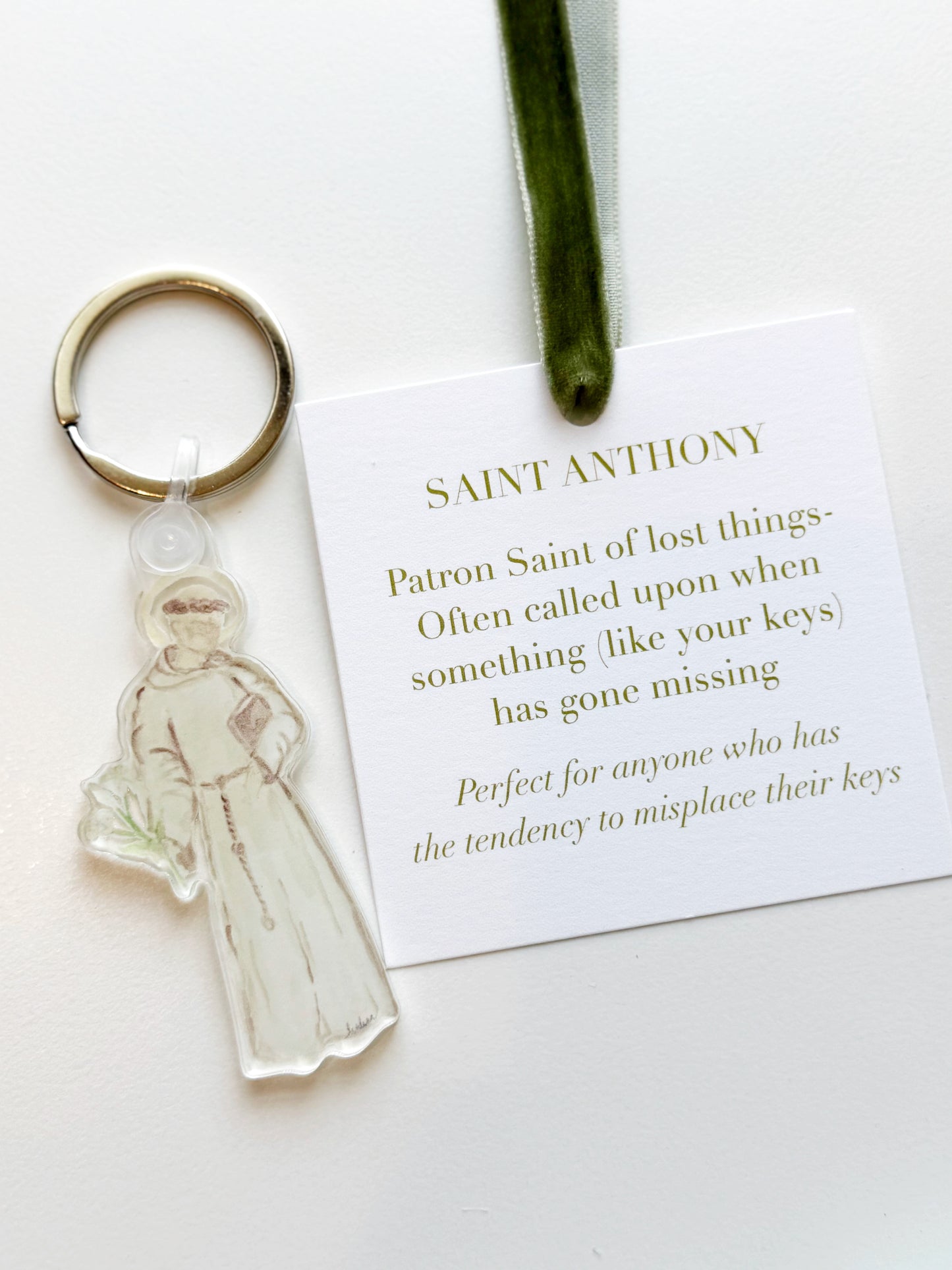 Acrylic Saint Keychains
