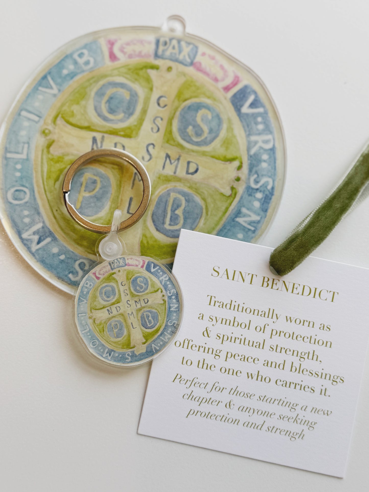St. Benedict Wreath Charm, Ornament