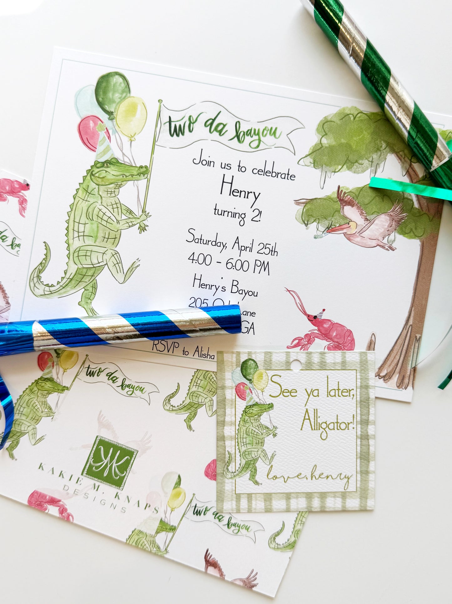 Two Da Bayou Invitation- Digital Download