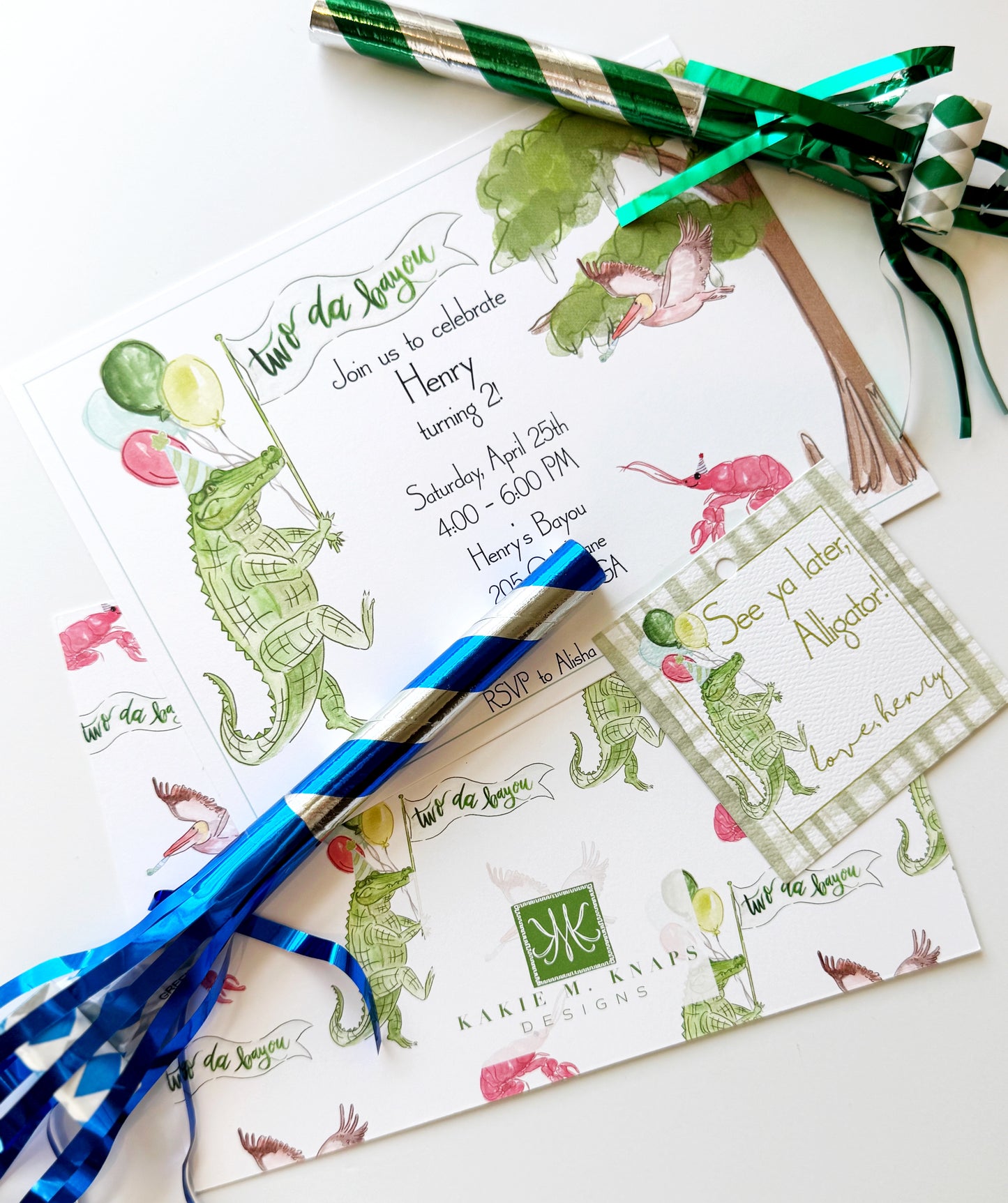 Two Da Bayou Invitation- Digital Download
