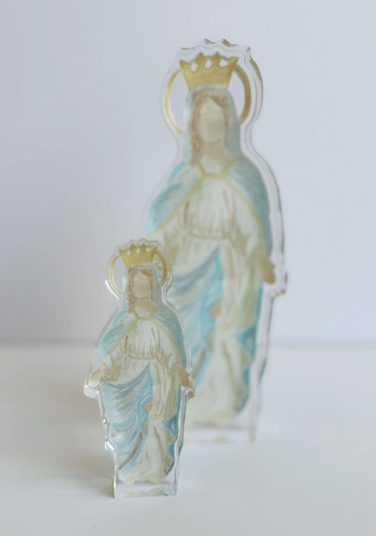 Blessed Mother Freestanding Acrylic