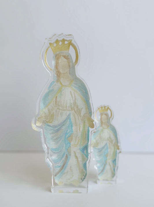 Blessed Mother Freestanding Acrylic