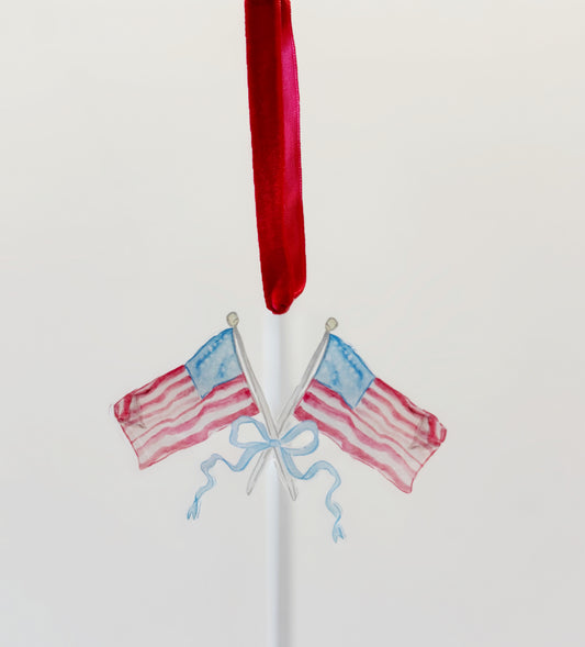 Patriotic Wreath Charm, Ornament