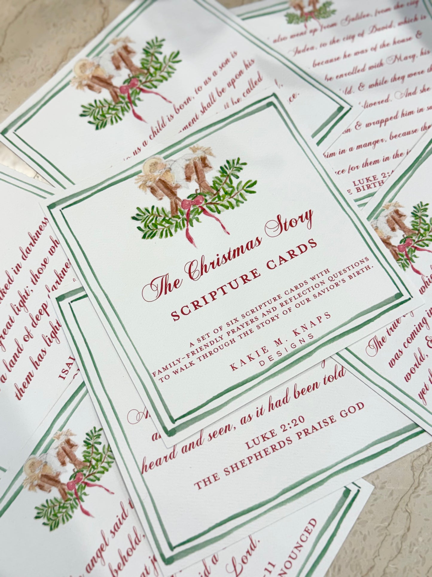 Christmas Story Scripture Cards