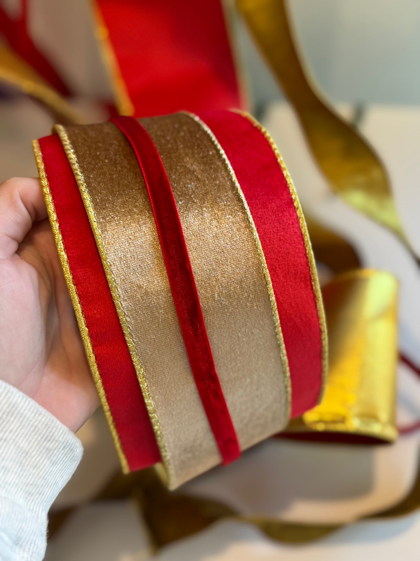 Christmas Holiday Wreath Ribbon Sets