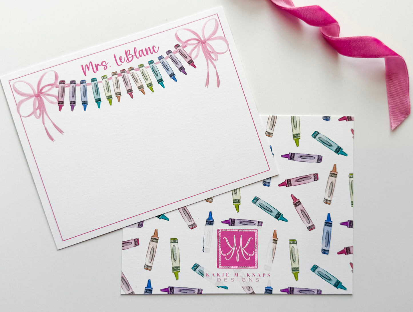 Custom Teacher Notepads and Stationery Sets- Multiple Color/Design Options