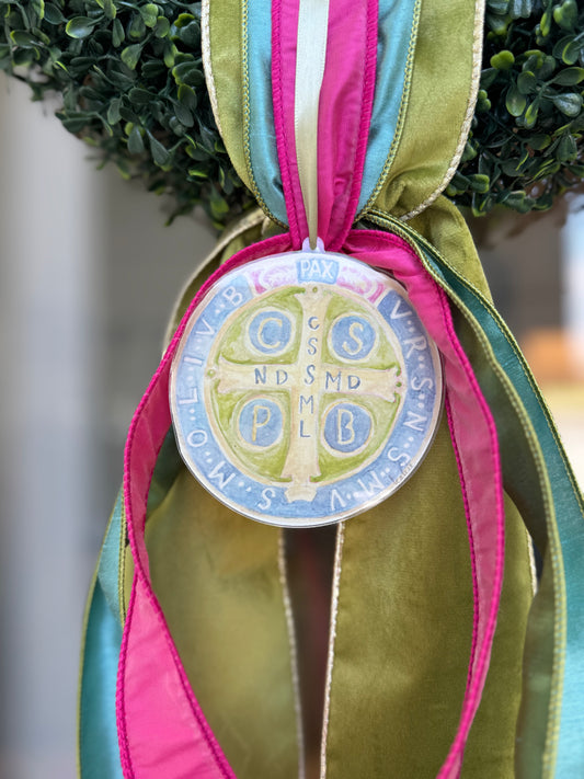 St. Benedict Wreath Charm, Ornament