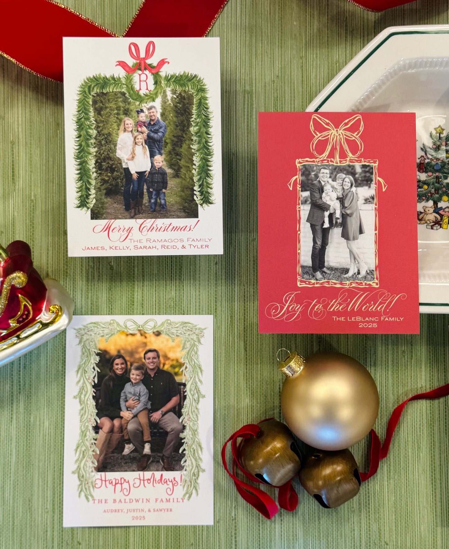 Winter Garland Christmas Card- Digital Download