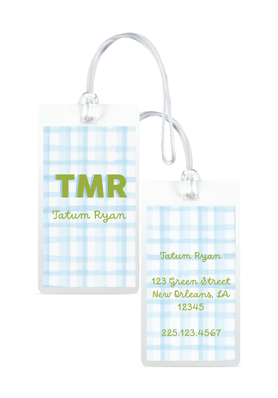 Laminated Luggage Tag