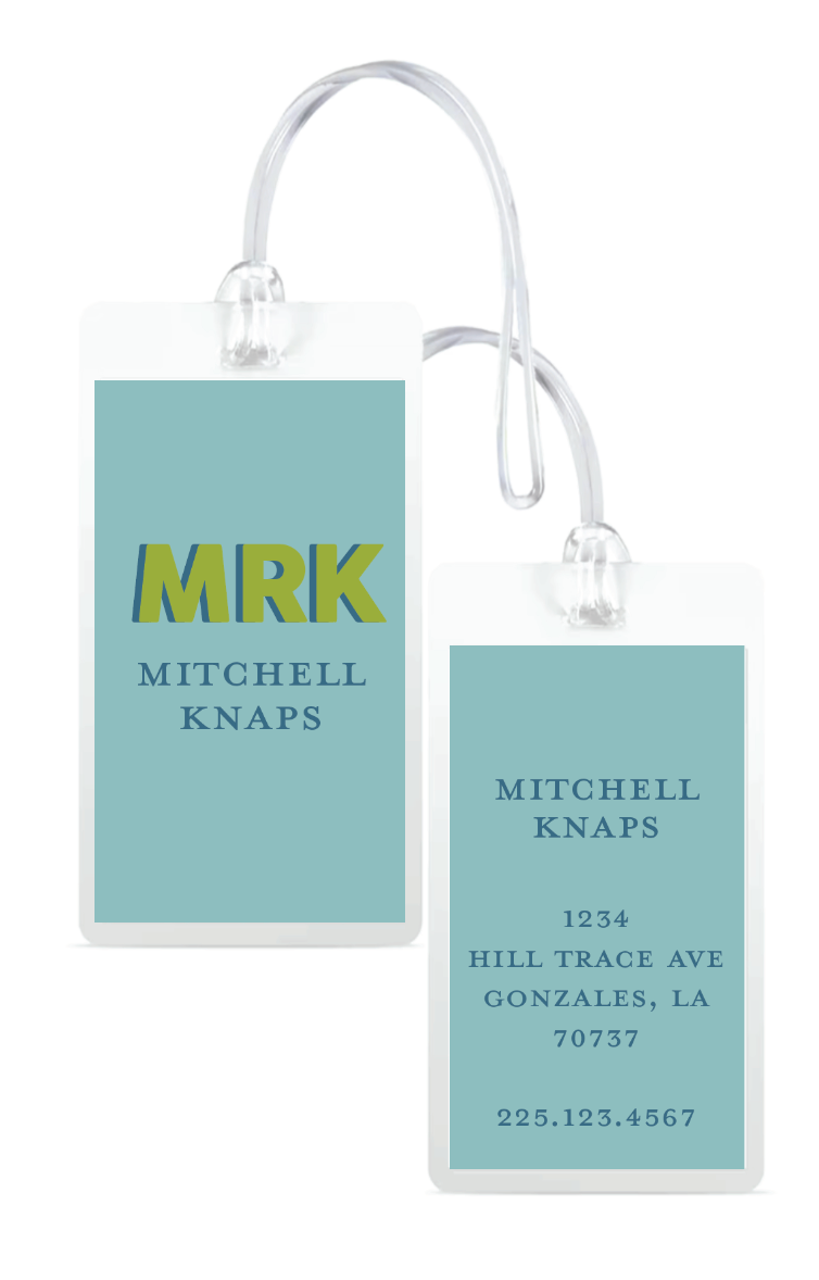 Laminated Luggage Tag