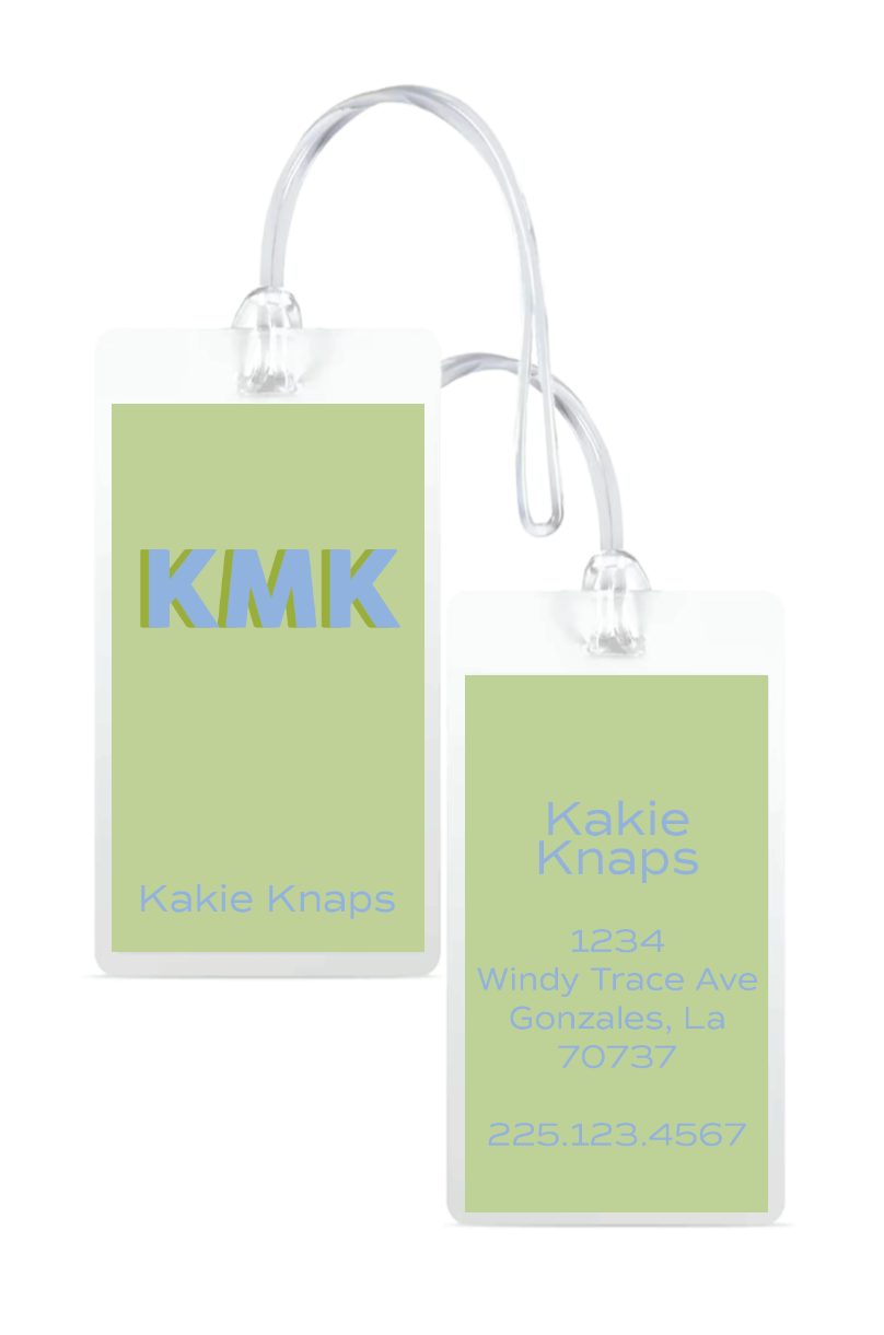 Laminated Luggage Tag