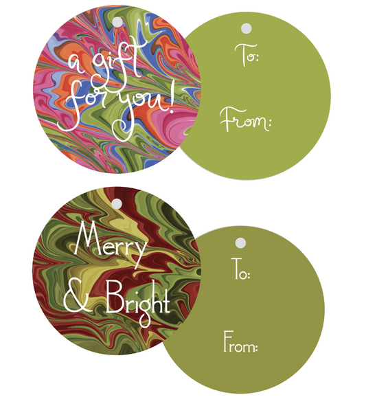 Marbled Gift Tags