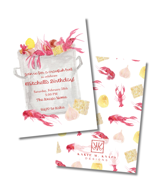 Crawfish Boil Invitation- Digital Download