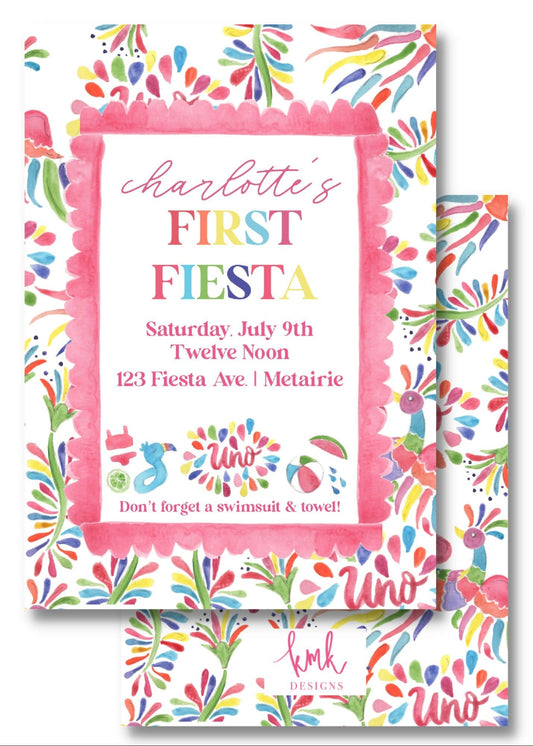 Fiesta Invitation Digital Download