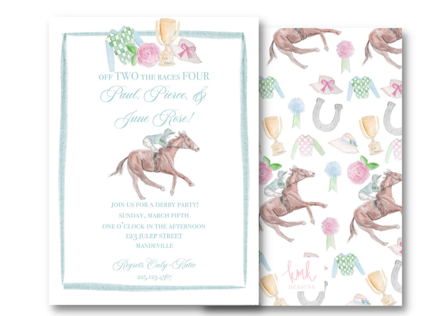 Derby Horse Invitation Digital Download