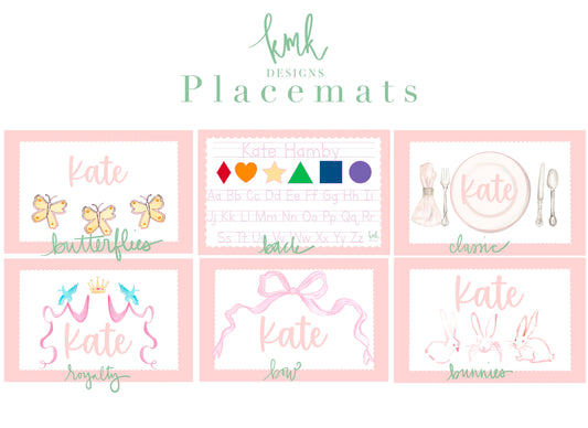 Two Sided Laminated Placemat- Handwriting Practice