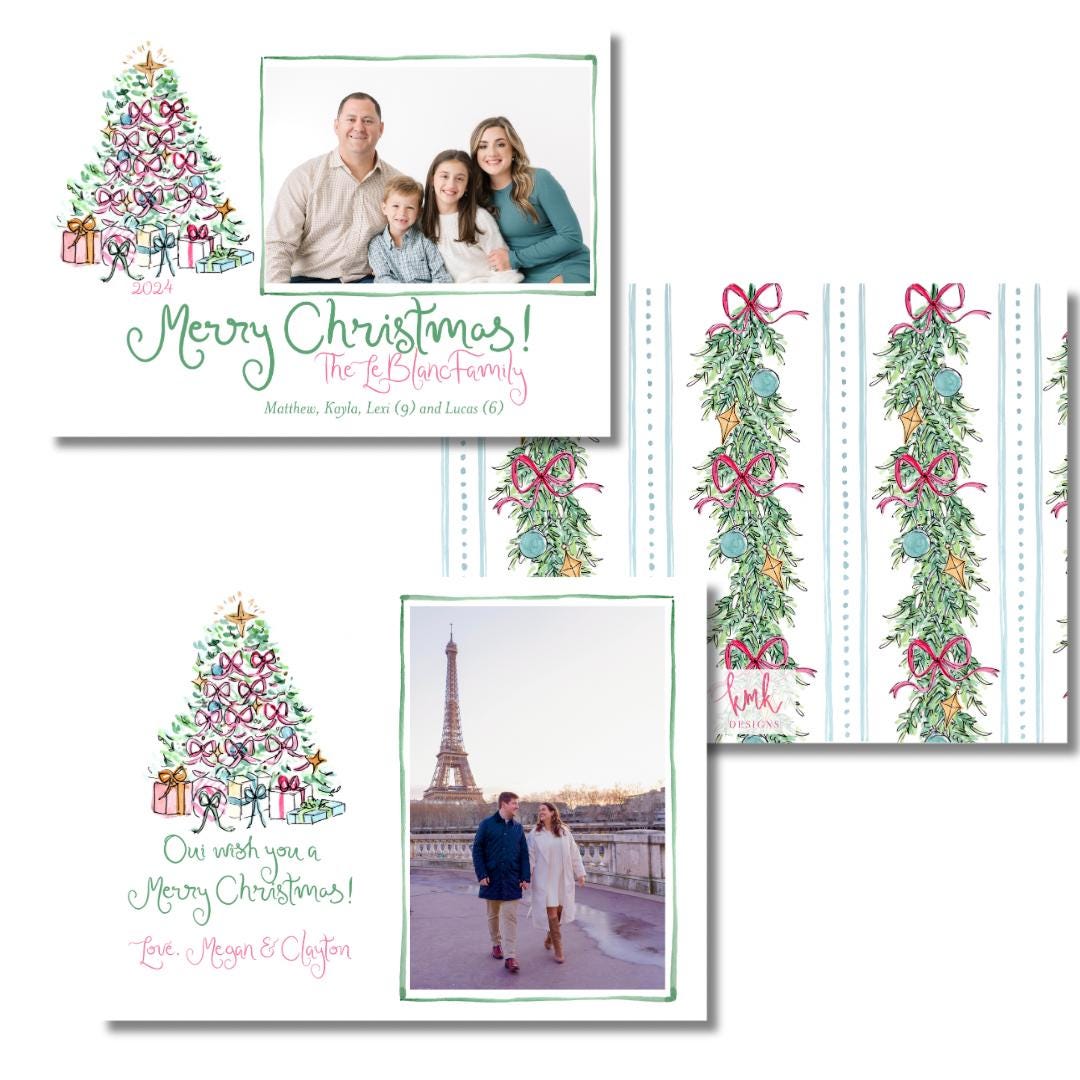 Watercolor Christmas Card- Christmas Tree