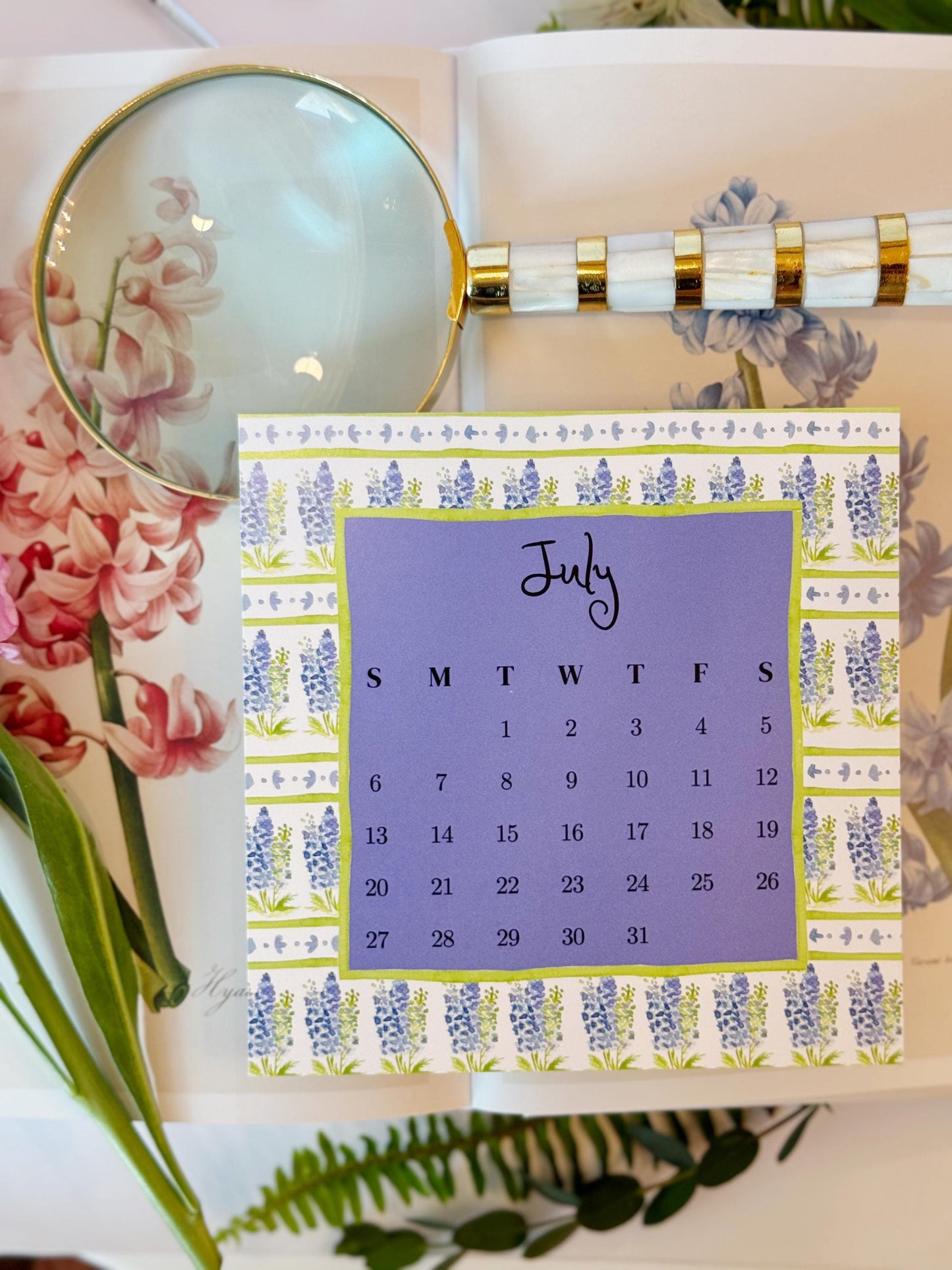 2025 Desktop Calendar- Birth Flowers