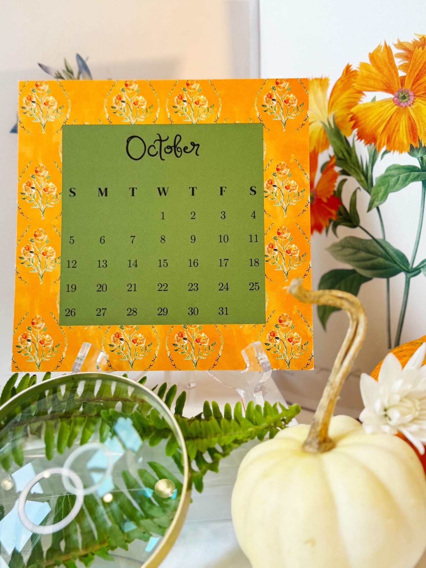 2025 Desktop Calendar- Birth Flowers
