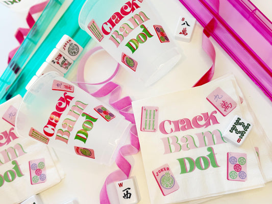 Mahjong Party Pack- 10 ct. Cups and Cocktail Napkins