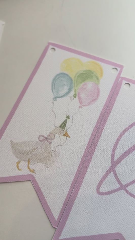 Custom "ONE" Birthday Banner